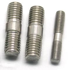 White Carbon Steel Double Threaded Rod