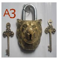 Brass Antique Lion Lock