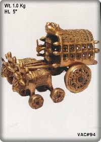 Brass Horse Cart