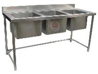 Stainless Steel 3 Sink Unit