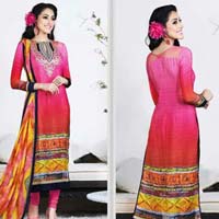Pink Multi Fancy Salwar Suit
