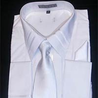 Men White French Cuff Shirt