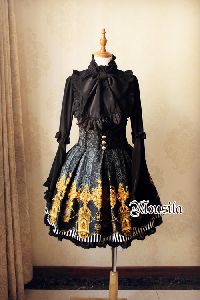 Classical Palace Sculpture Stamp High Waisted Mousita Lolita Skirt