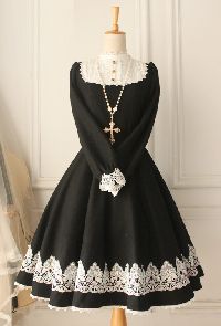 Woolen Vintage Castle Girl Lolita Dress