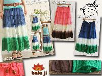 Tie Dye Long Skirt