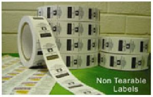 non tearable labels