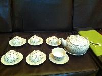 Cracked Enamel Porcelain Tea Set
