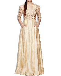 Gold Embellished Gown