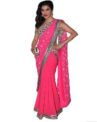 Pink Saree