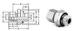 MALE CONNECTOR O-SEAL STRAIGHT THREAD