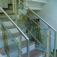 Steel Glass Staircase Railings