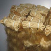 Blonde Curly Hair Weft