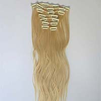 clip on hair extension blonde