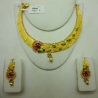 Desiner Gold Necklace Set