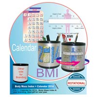 Body Mass Index Plus Calendar 2014 Pen Stand