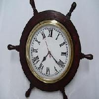 Wooden Wheel World Clock