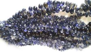 Lolite Drop Faceted Gemstones