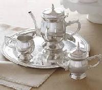 silver teapot set