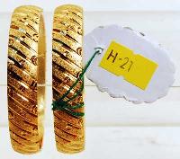 Fancy Gold Bangles H-21