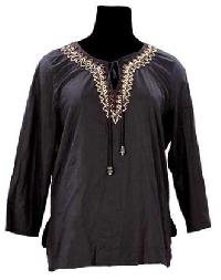 Cotton Embroidered Tunic Top