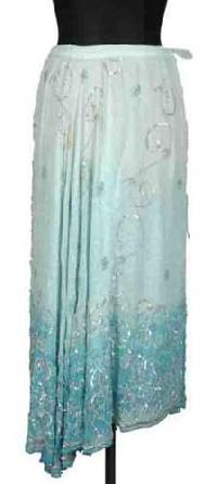 Silk georgette hand sequenced bandhani tie dye skirt code- sk-23