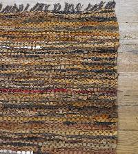 braided leather carpet