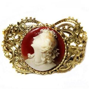 Cameo Art Deco Cuff