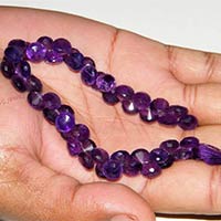 Aa+ African Amethyst Faceted Onion Beads