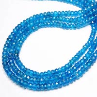 Apatite Micro Faceted Rondelle