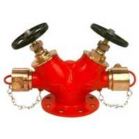 double outlet landing valve