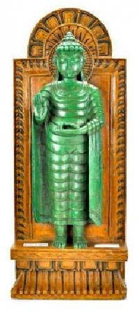 Lord Buddha Wooden Statue Antique