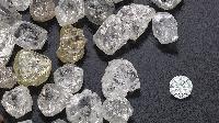 rough african diamonds