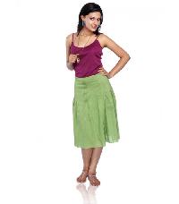 Green Cotton Skirt