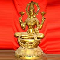 Brass Laxmi Mata Statue