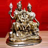 Brass Shiv Parivar Statue