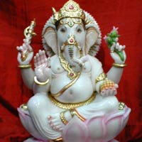 Marble Ganesha Statu