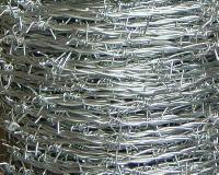 galvanized barbed wires