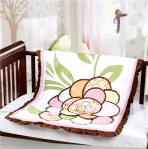 Pink Flower Baby Bumper