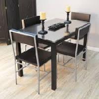 steel dining table