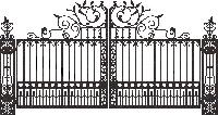 wrought iron main gate