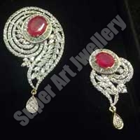 Red Shankh Earrings
