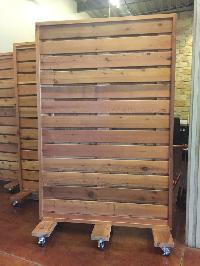 wooden partitions