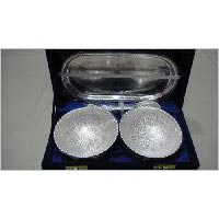 Silver Plated Engraved Bowl Set