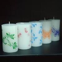 printed candle