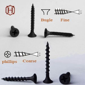 Black Phosphated Drywall Screws