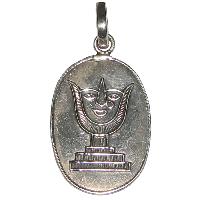 Lakshmi Vishnu Namam Antique Silver Pendnat - A4454