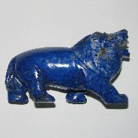 Natural Lapis Lazuli Gemstone Lion - A4370