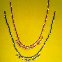 Golden Crystal Beads Necklace