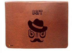 Tan Brown Leather Laptop Sleeve