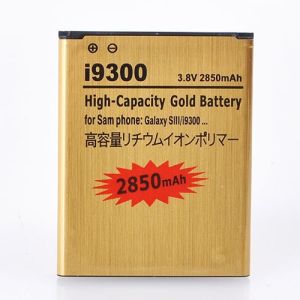3.8v 2850mah Li-ion Battery Gold Batteries Power For Samsung S3